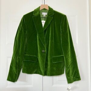 Talbots Green Velvet Blazer - Size 16